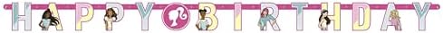 Unique Barbie Happy Birthday Jointed Banner