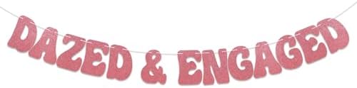 Dazed Engaged Retro Bachelorette Banner