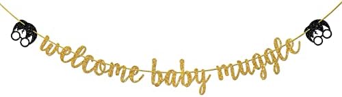Welcome Baby Muggle Banner for Birthday Party Decorations