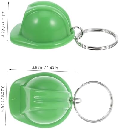 Cabilock 4pcs Mini Construction Helmet Keychain