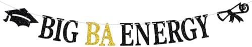 Big BA Energy Banner Graduation Celebration Decorations
