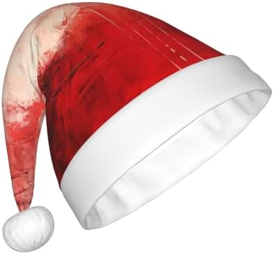 Qin And Zheng Abstract Painting Santa Hat Christmas Gift for Women
