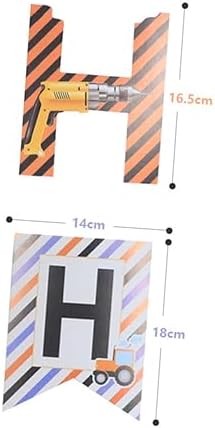 Milisten 2pcs Car Themed Birthday Hanging Flags