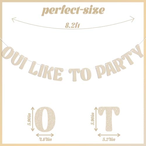 Oui Like to Party Banner - French Hen Party Decorations