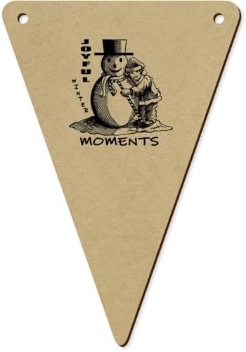 Azeeda 5 Pack 140mm Wooden Bunting Flags