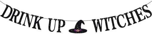 Drink Up Witch Banner Halloween Party Decor