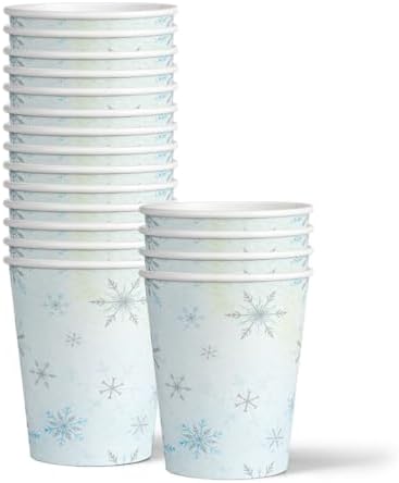 Snowman Snowflake Winter 1st Birthday Tableware Set 64 Piece