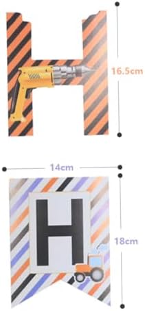 2pcs Car Themed Birthday Hanging Flags for Boys and Girls