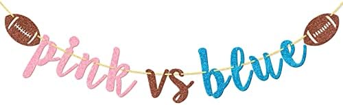 Pink Vs Blue Football Banner for Gender Reveal Party