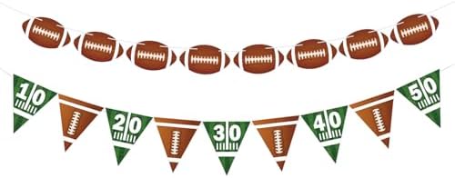 Football Party Decorations Banners for Birthday Events