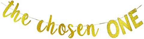 Wizard Themed 1st Birthday Banner with Gold Letters