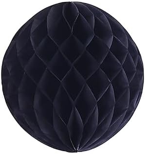 Black Party Honeycomb Balls 10pcs for Decorations