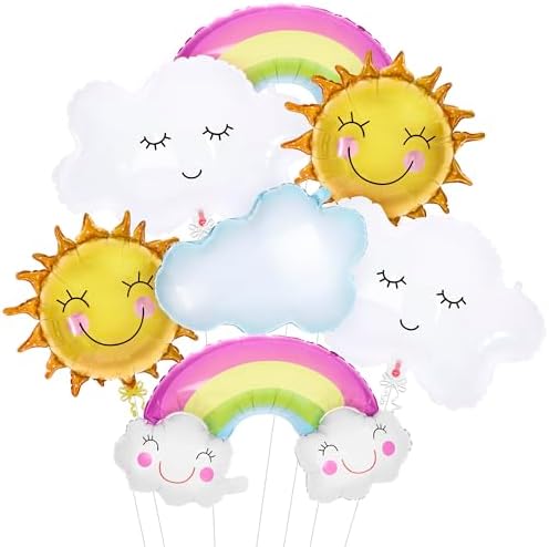 KatchOn Rainbow 31 Inch Balloon Set - Pack of 7