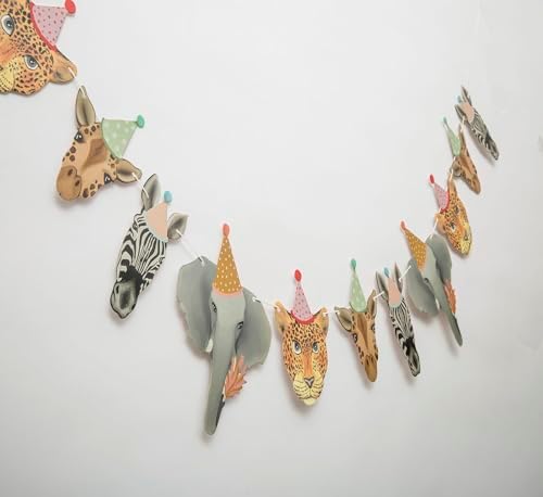 Jungle Safari Animal Party Decorations Banner