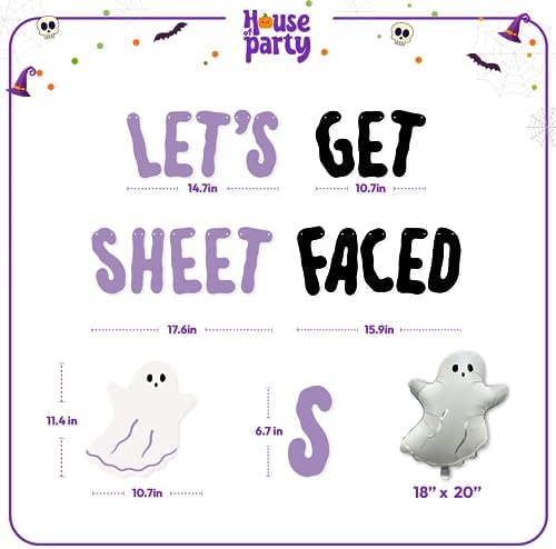 HOUSE OF PARTY Halloween Banner with Foil Balloons