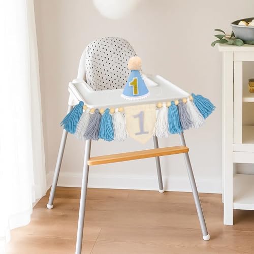 1st Birthday Decorations Set Blue