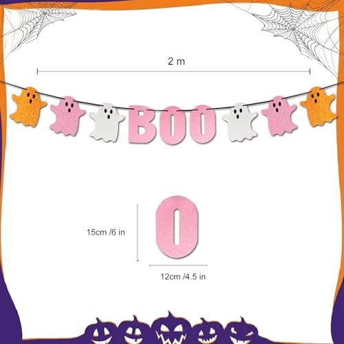 Cute Boo Banner Halloween Party Decor