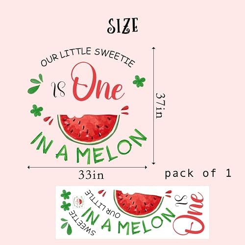 Watermelon High Chair Banner - 1st Birthday Decor