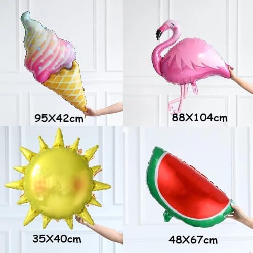 Tropical Hawaiian Balloons Arch Kit 144pcs Summer Party Decor