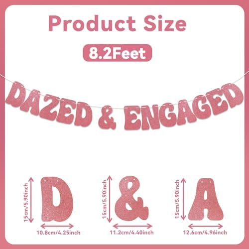Dazed Engaged Retro Bachelorette Banner