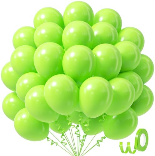 Lime Green Balloons 12 Inch 50pcs Party Decorations