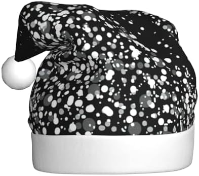 QINZHENG Personalized Santa Hat with Glitter Print