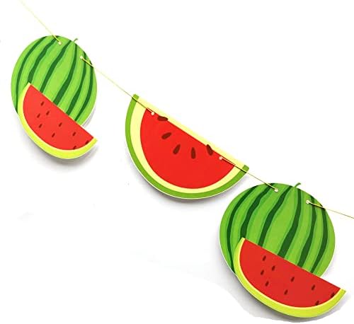 Watermelon Birthday Banner Pre-Strung Decor