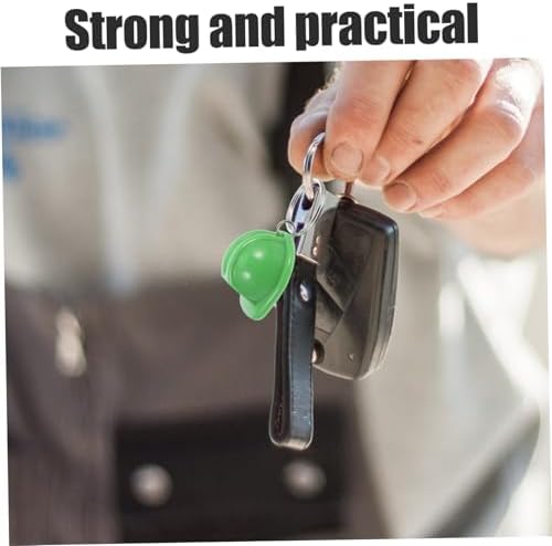 Cabilock 4pcs Mini Construction Helmet Keychain