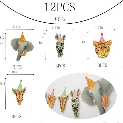 Jungle Safari Animal Party Decorations Banner