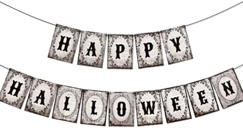 Gothic Halloween Banner with Happy Halloween Text