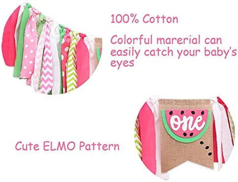 Watermelon Birthday High Chair Banner