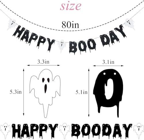 Happy Boo Day Banner Halloween Decor