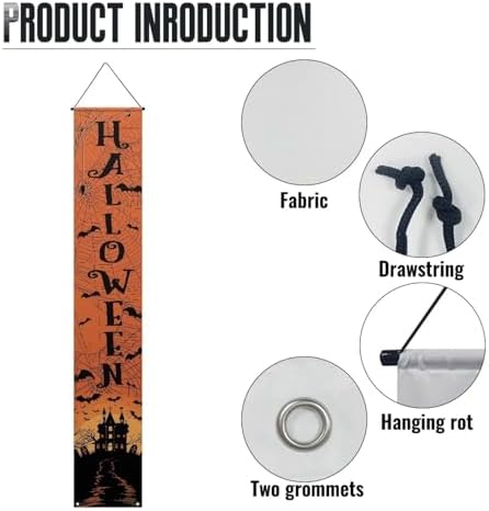 Halloween Witches Outdoor Banner Hocus Pocus Decor