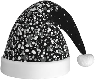 QINZHENG Personalized Santa Hat with Glitter Print