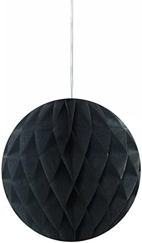 Wrapables 14 Inch Black Tissue Pom Pom Decor