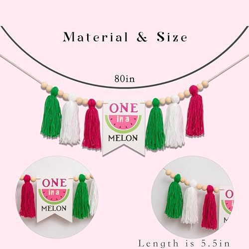 Watermelon High Chair Banner for Kids Party Decor
