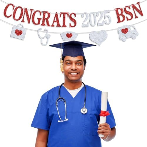 Congrats 2025 BSN Banner for Nursing Graduation