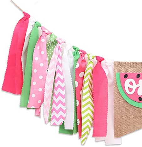 Watermelon Birthday High Chair Banner