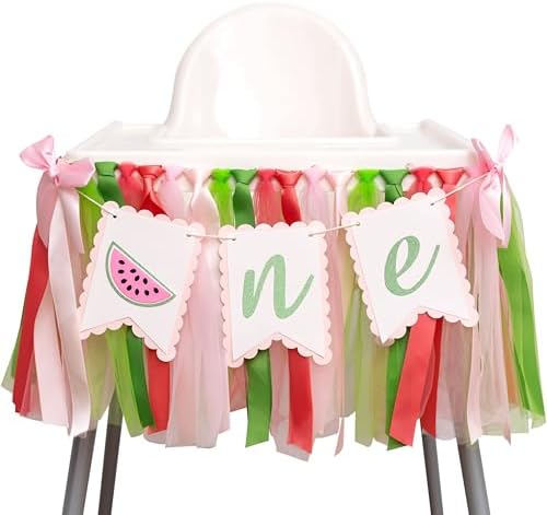 Watermelon High Chair Banner - 1st Birthday Decor