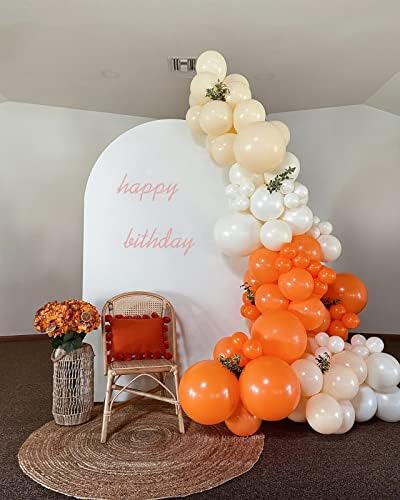 FOTIOMRG 110pcs Orange Balloon Garland Kit