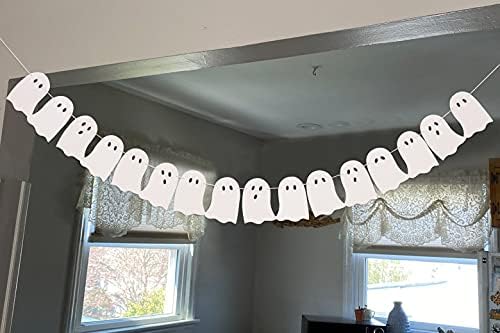 Halloween Ghost Garland 16 pcs Decor