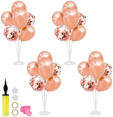 Rose Gold Balloon Stand Centerpiece Table Decor for Celebrations