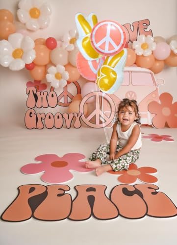 8pcs Groovy Retro Hippie Balloon Set