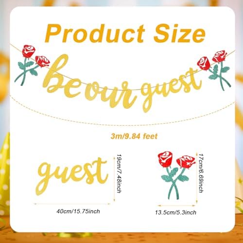 Be Our Guest Banner Pre-Strung Party Decor