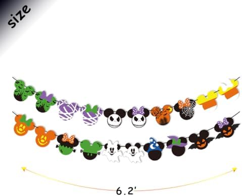 Mouse Halloween Garland Banner for Party Decorations