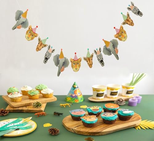 Jungle Safari Animal Party Decorations Banner