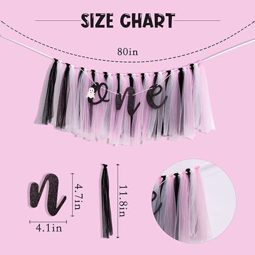 Halloween Birthday Highchair Banner for Little Girls