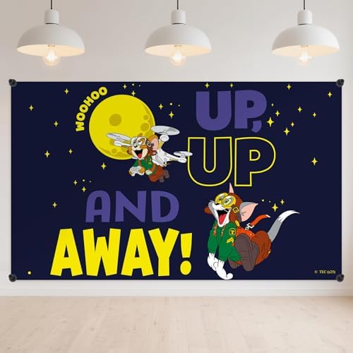 Y-times Cartoon Birthday Banner Backdrop 3x5ft