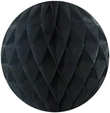 Wrapables 14 Inch Black Tissue Pom Pom Decor