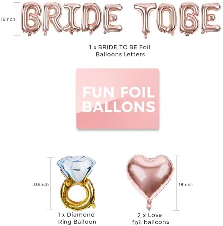 Bachelorette Party Decor Kit - Bride Balloons Sash Set